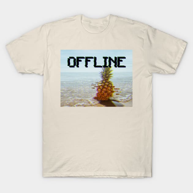 Offline glitch vibes T-Shirt by DarmaStore